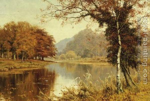Edward Wilkins Waite : A Woodland Pool in Autumn